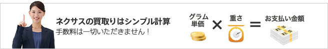 ネクサスの買取りはシンプル計算｜手数料は一切いただきません